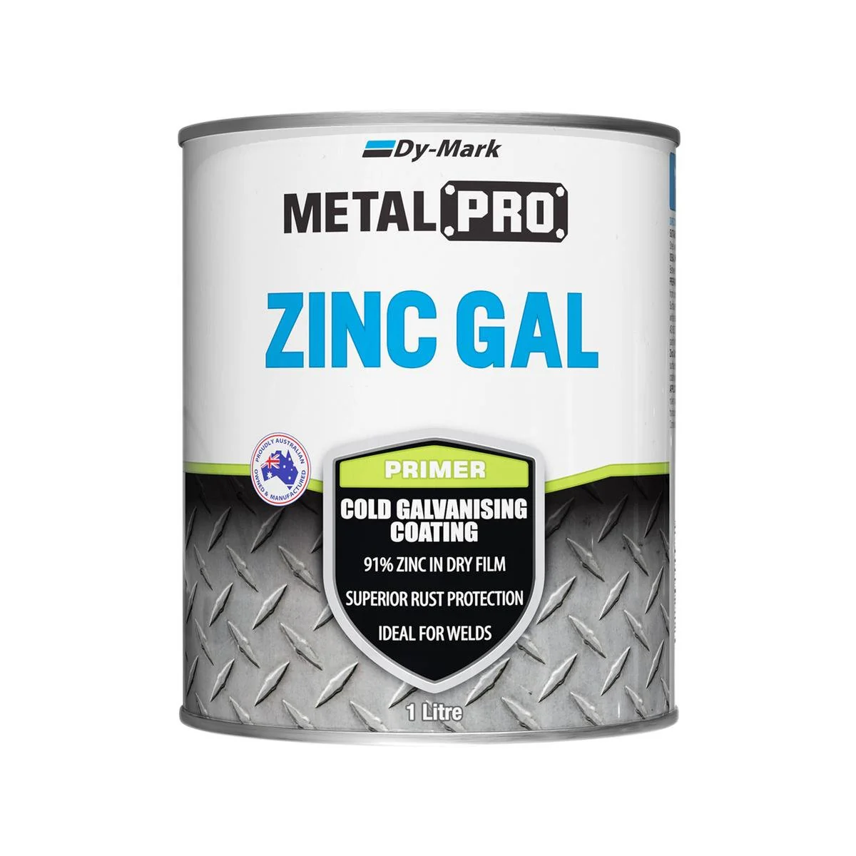 Dy-Mark Zinc Gal Primer 1L Metal Cold Galvanising Rust Protection
