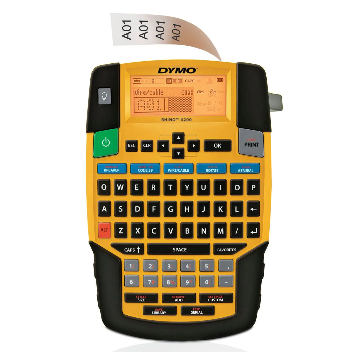 Dymo Rhino 4200 Industrial Label Maker - QWERTY - Black - Durable Design - Image 3