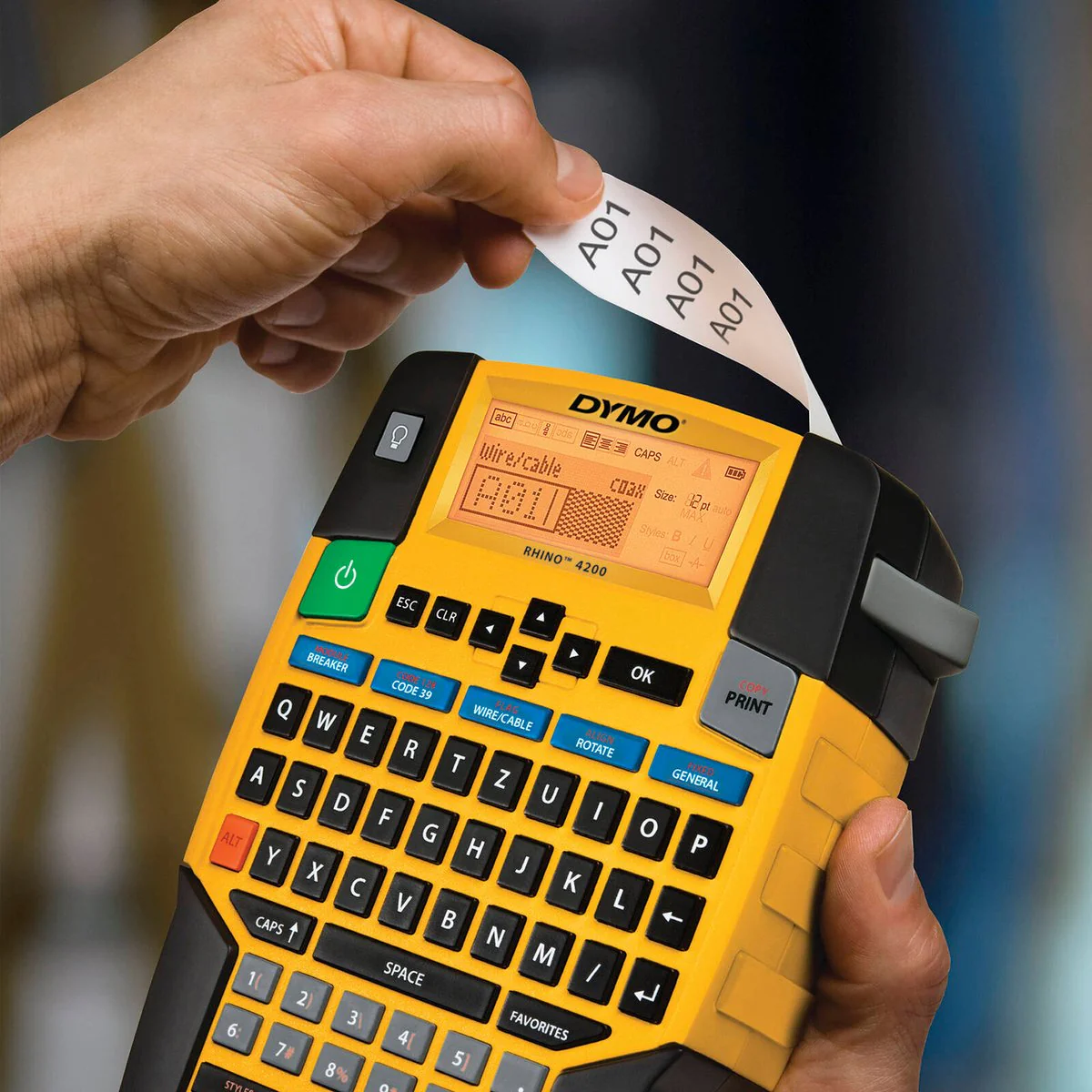Dymo Rhino 4200 Industrial Label Maker - QWERTY - Black - Durable Design - Image 4