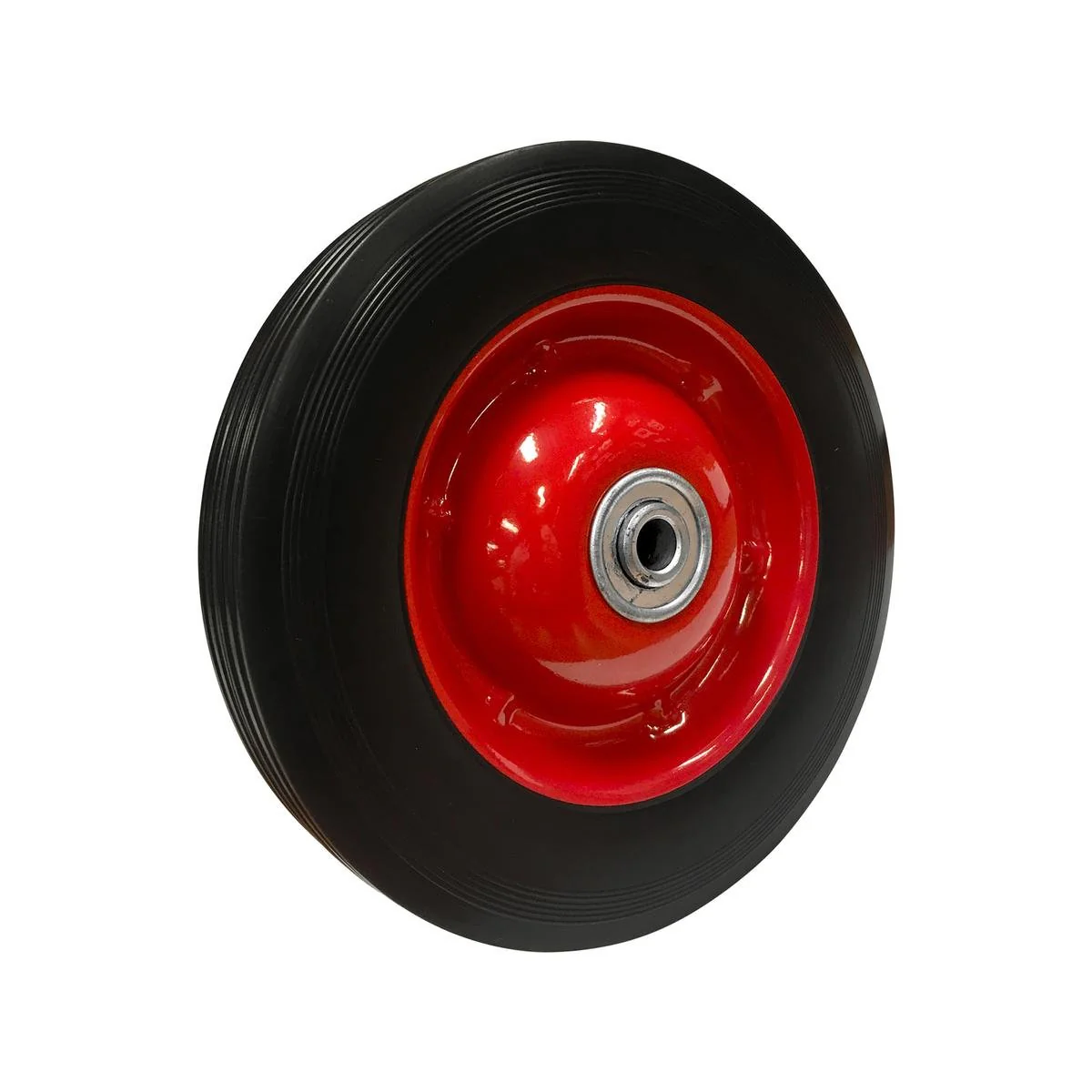 Easy Roll 200mm Rubber Wheel - Metal Centre - Solid - 60kg Load Capacity