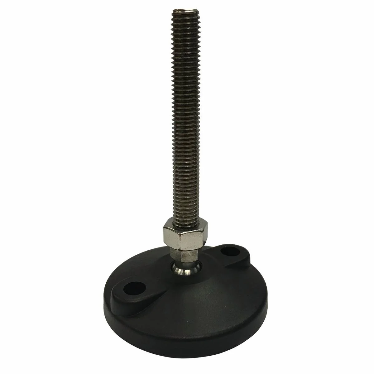 Easyroll 80mm Round Adjustable Foot - Nylon Rubber - Anti-Slip Vibration