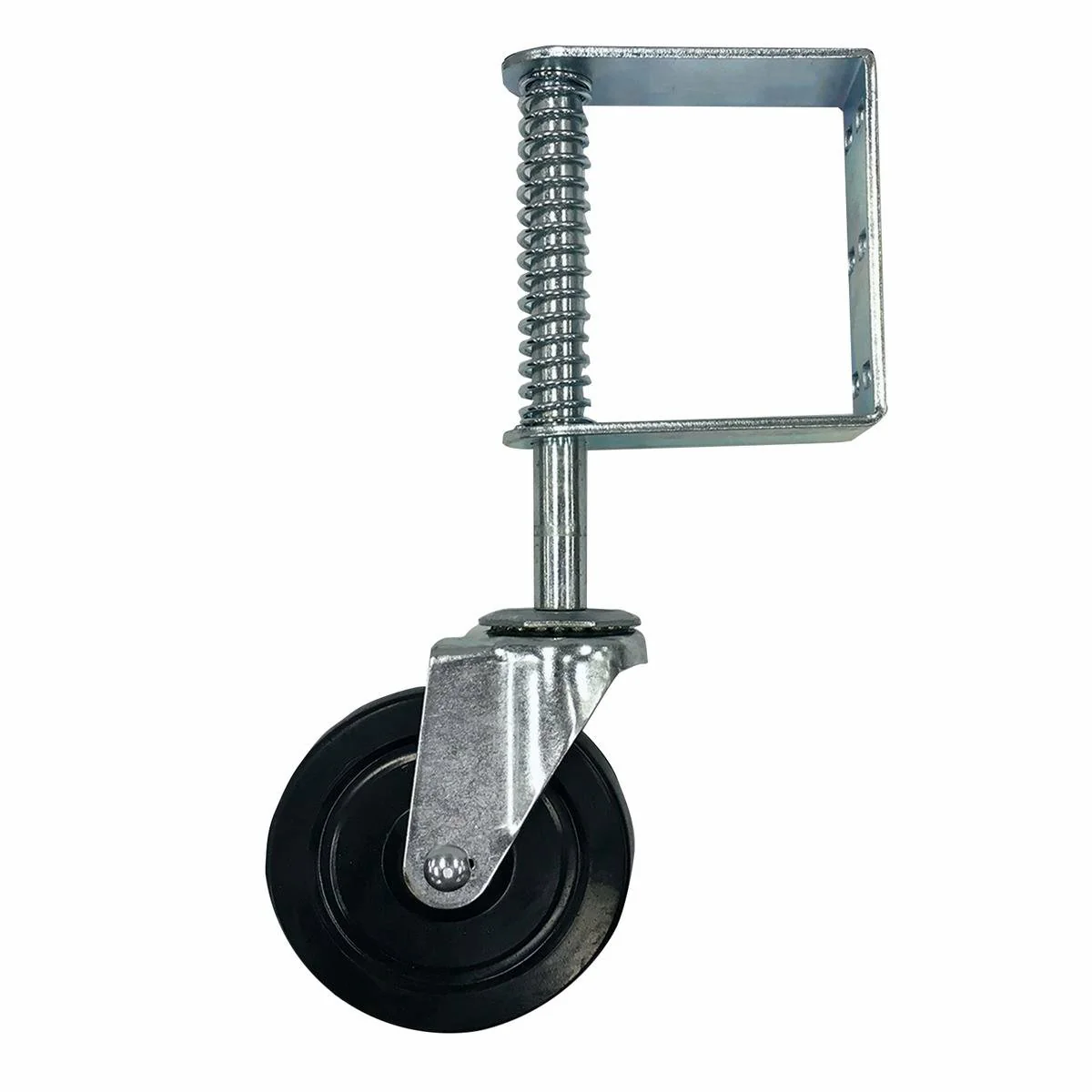 Easyroll Swivel Gate Castor 125mm Hard Rubber 100kg Load Capacity