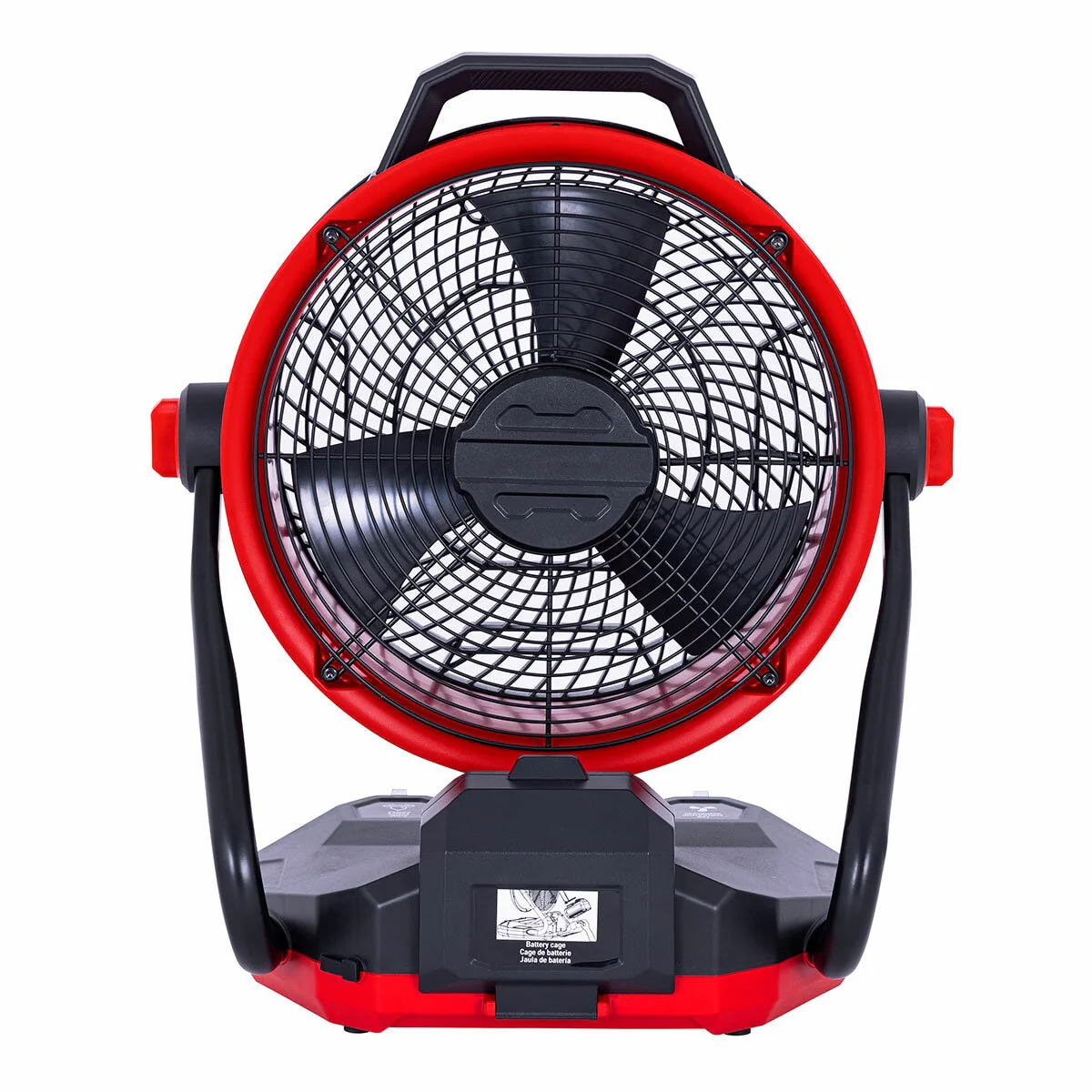 Ecomax 30cm Misting Fan EMF503014M Red Black PP/Metal Portable - Image 2