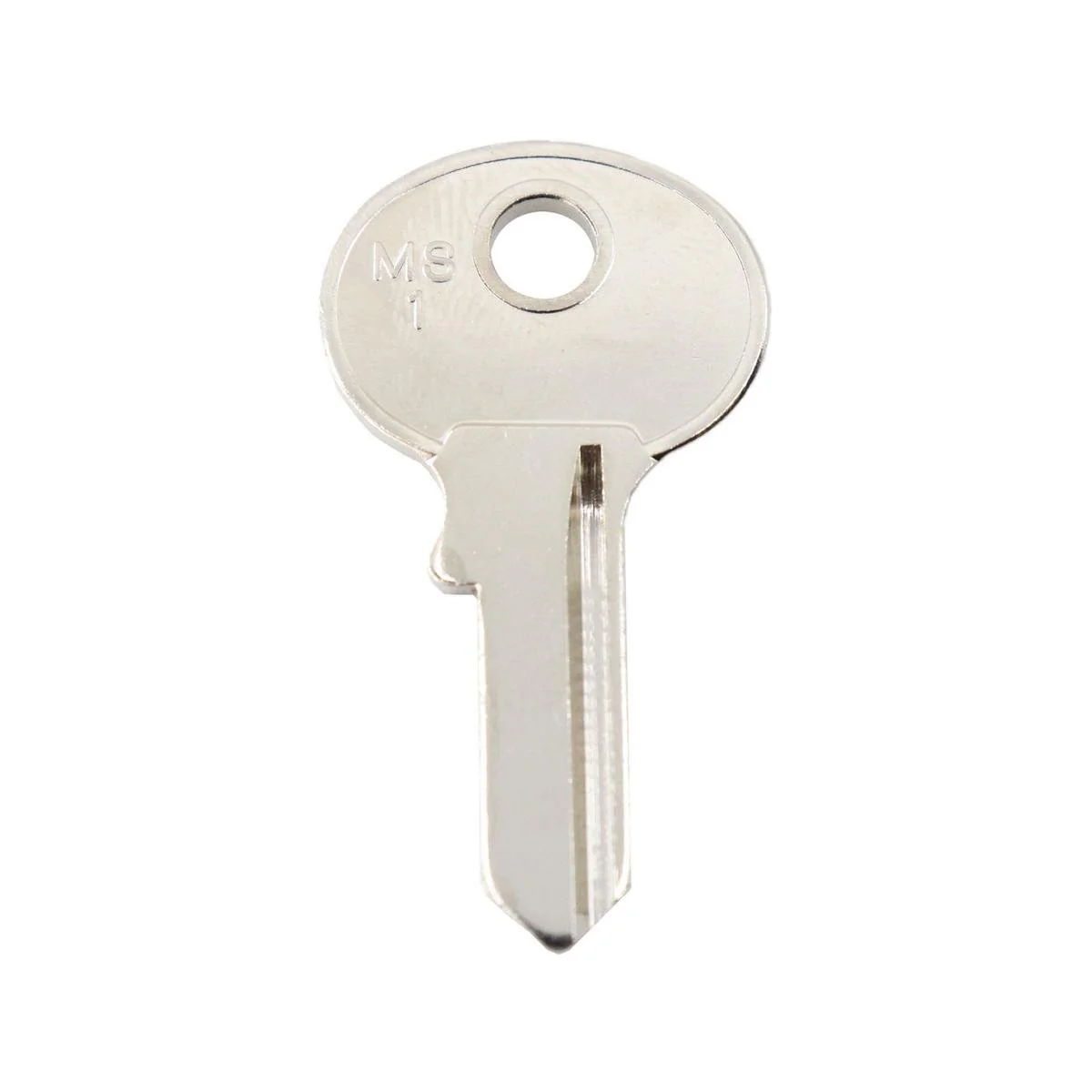 EHI Blank Key - 42mm x 23mm - Nickel Plated Brass - Silver