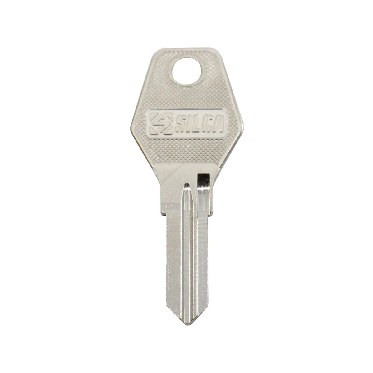 EHI Blank Key - 50mm x 20mm - Nickel Plated Brass - Silver - Image 2