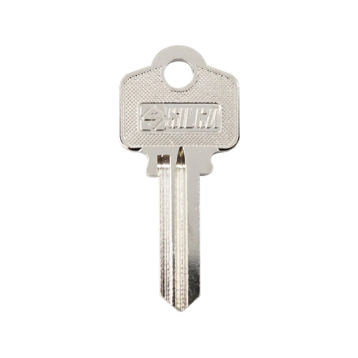 EHI Blank Key - 53mm x 25mm - Nickel Plated Brass - Silver - Image 2