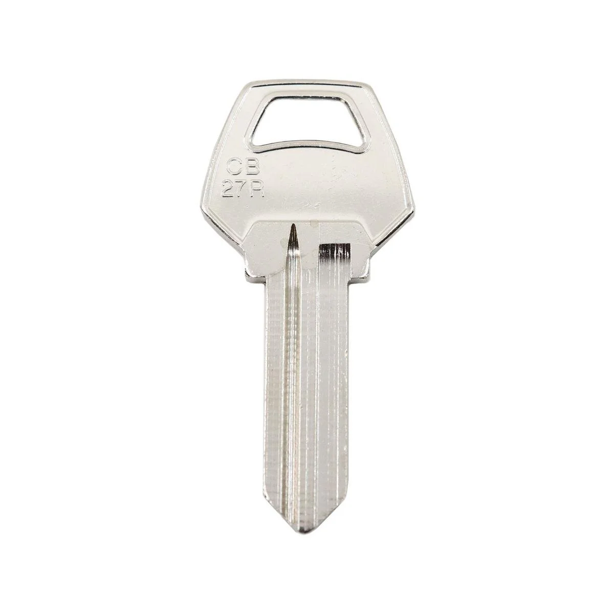 Ehi cb27r Silver Blank Key - Nickel Plated Brass - Key Cutting Service