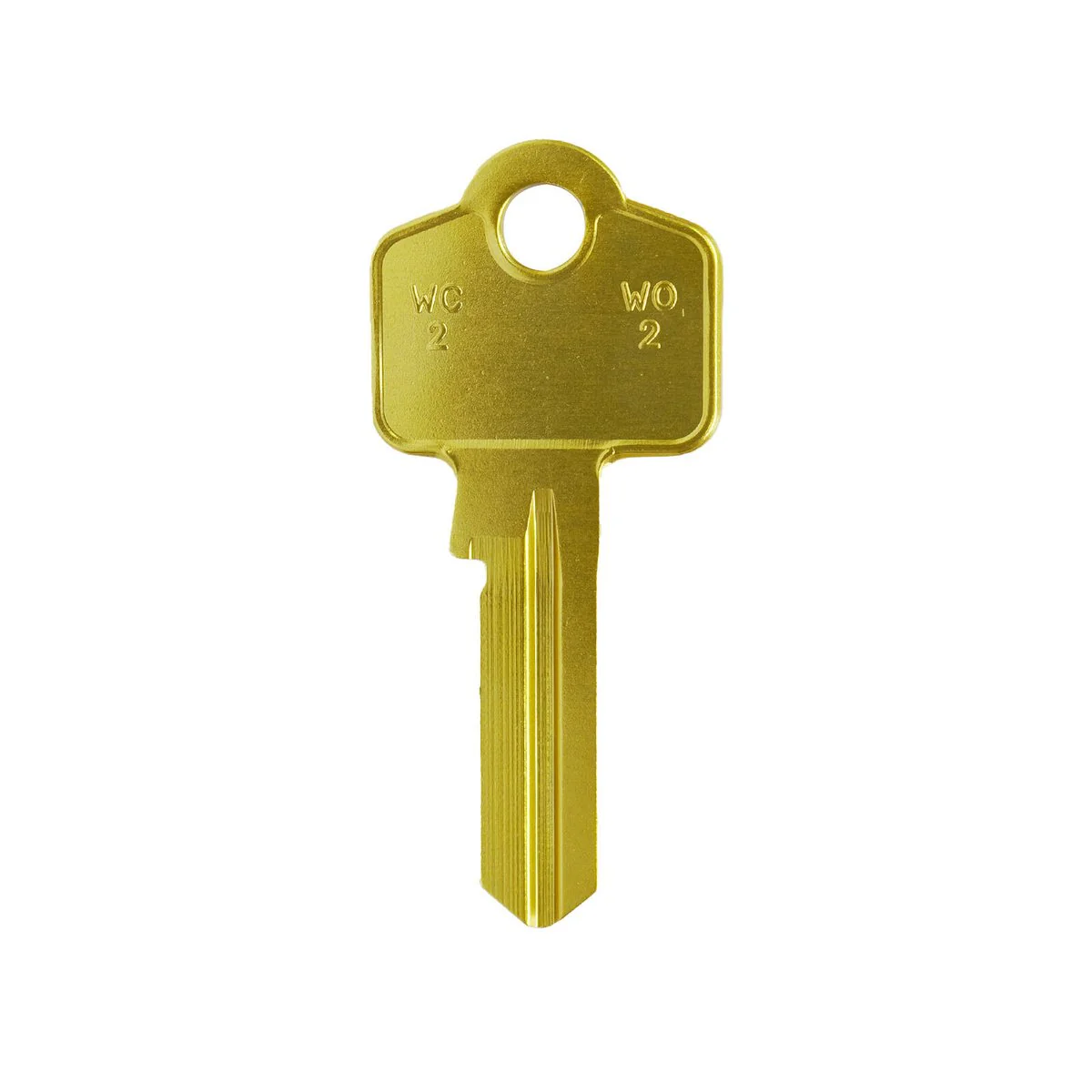 Ehi Gold Blank Key - KKWO2GLD - 53mm x 25mm x 2mm - Durable Aluminium Alloy - Image 2