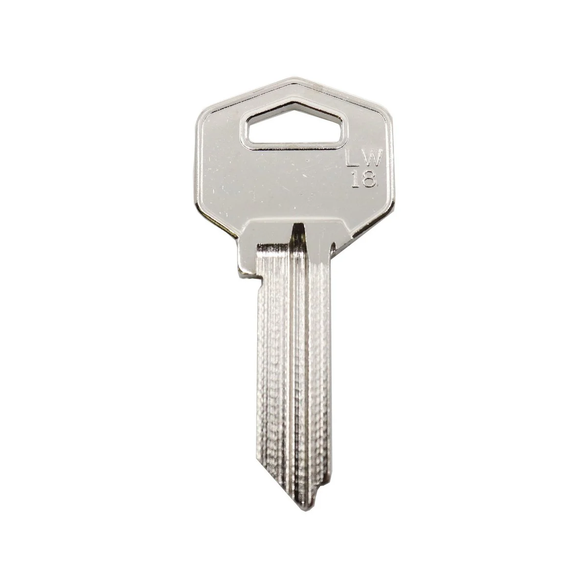Ehi gr9 Silver Blank Key - Nickel Plated Brass - Key Cutting Service