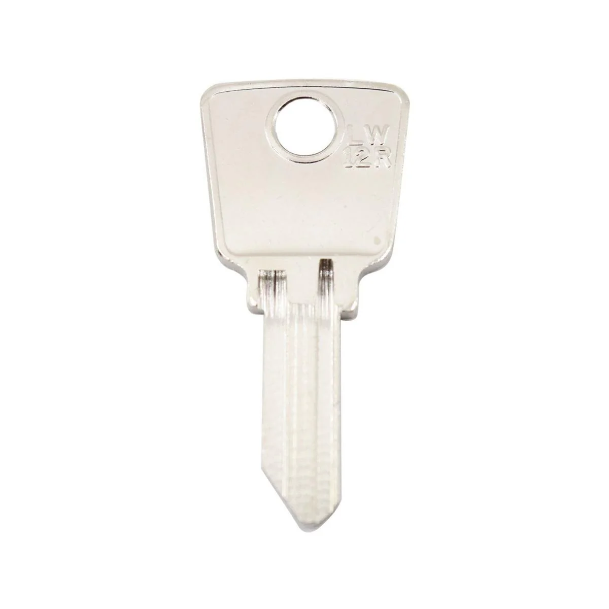 Ehi lw12r Silver Blank Key - Key Duplication - Nickel Plated Brass