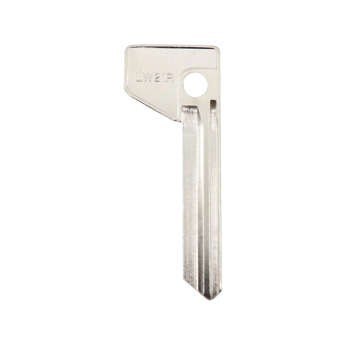 Ehi LW21R Silver Blank Key - Nickel Plated Brass - Key Cutting Solution