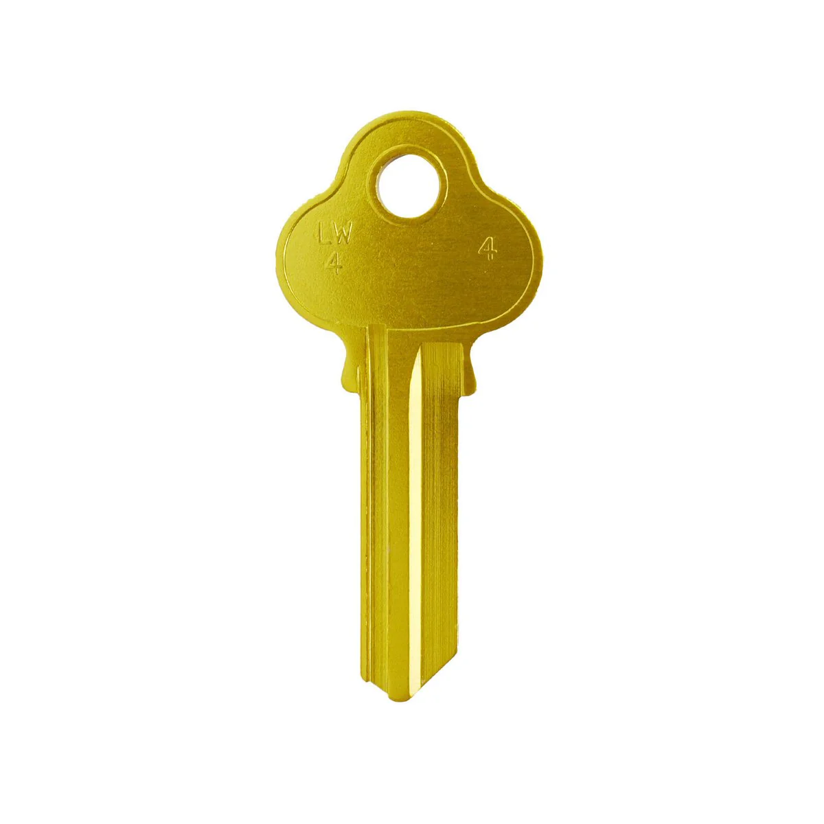 Ehi lw4 Gold Blank Key - 55mm x 23mm - Durable Aluminium Titanium Alloy - Image 2