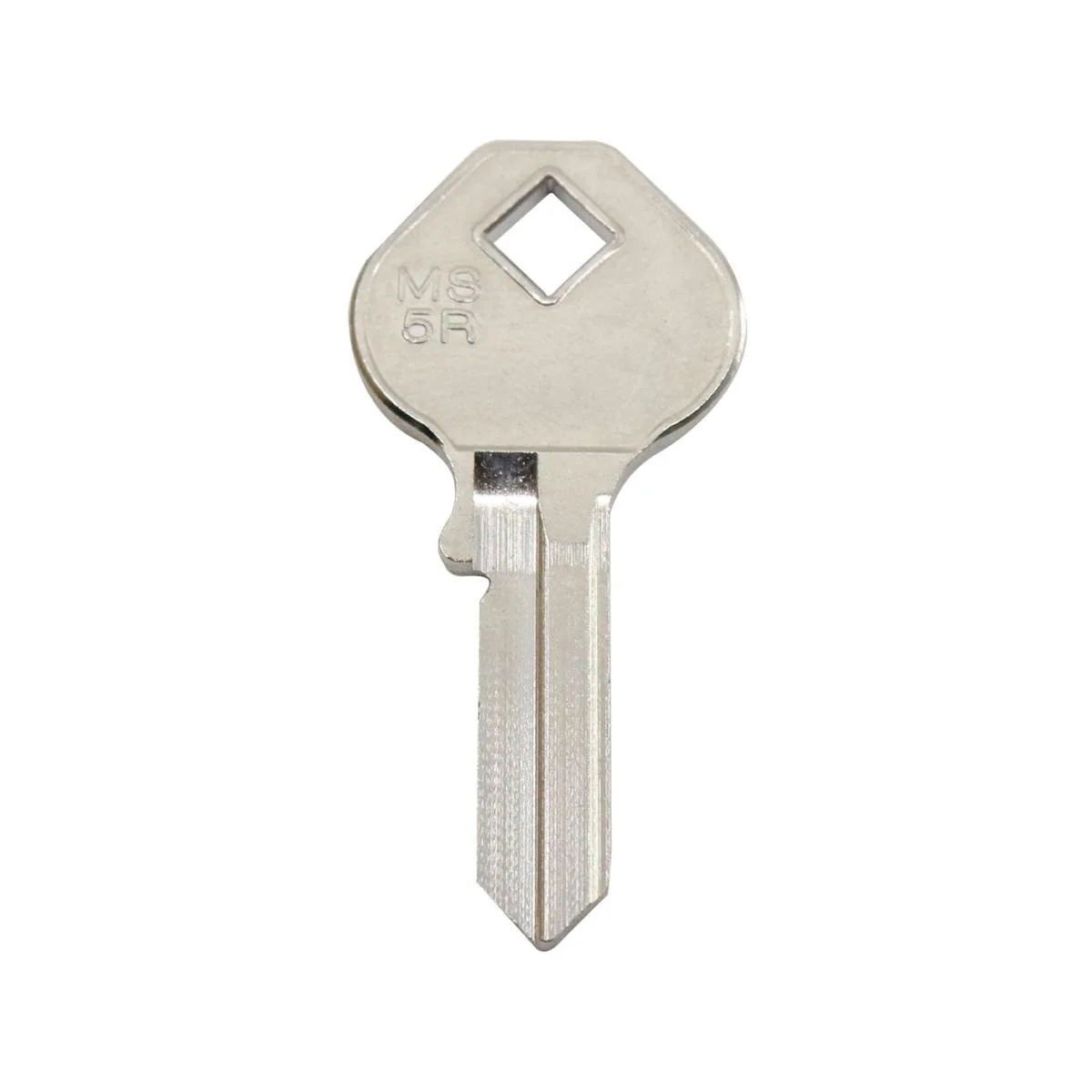 Ehi ms5r Silver Blank Key - Key Duplication - Nickel Plated Brass