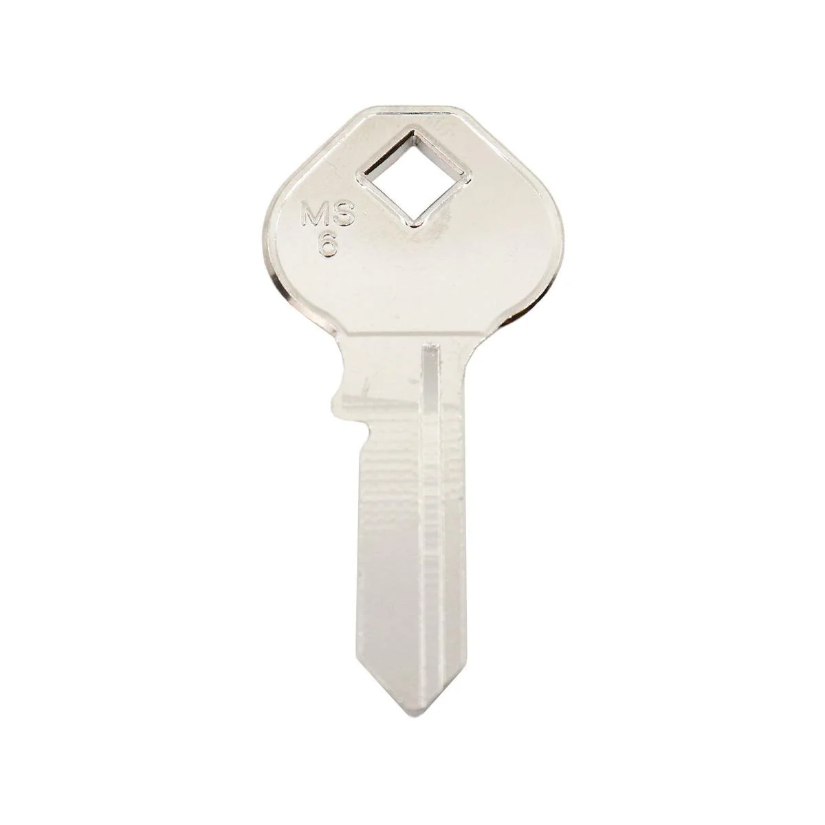 Ehi ms6 Silver Blank Key - Key Blank for House, Padlock, Locker
