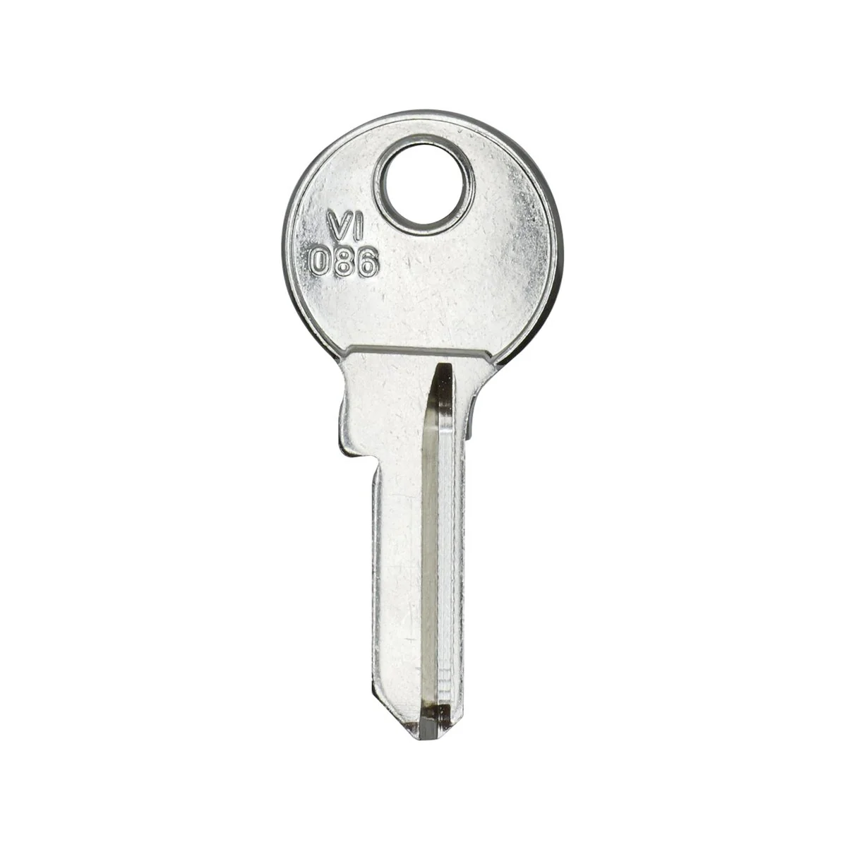 Ehi vi086 Silver Blank Key - Nickel Plated Brass - Key Duplication Solution - Image 2