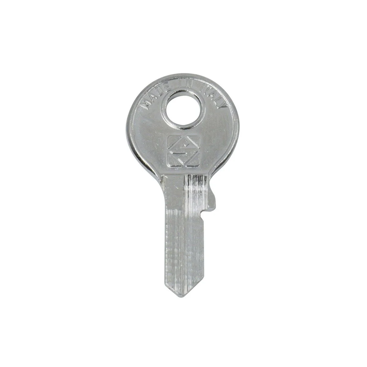 Ehi vi088 Silver Blank Padlock Key - Durable Nickel Plated Brass