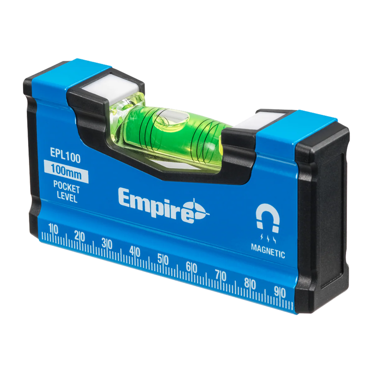 Empire 100mm Magnetic Pocket Level - Compact Tool - High Accuracy - 300° Viewing Window