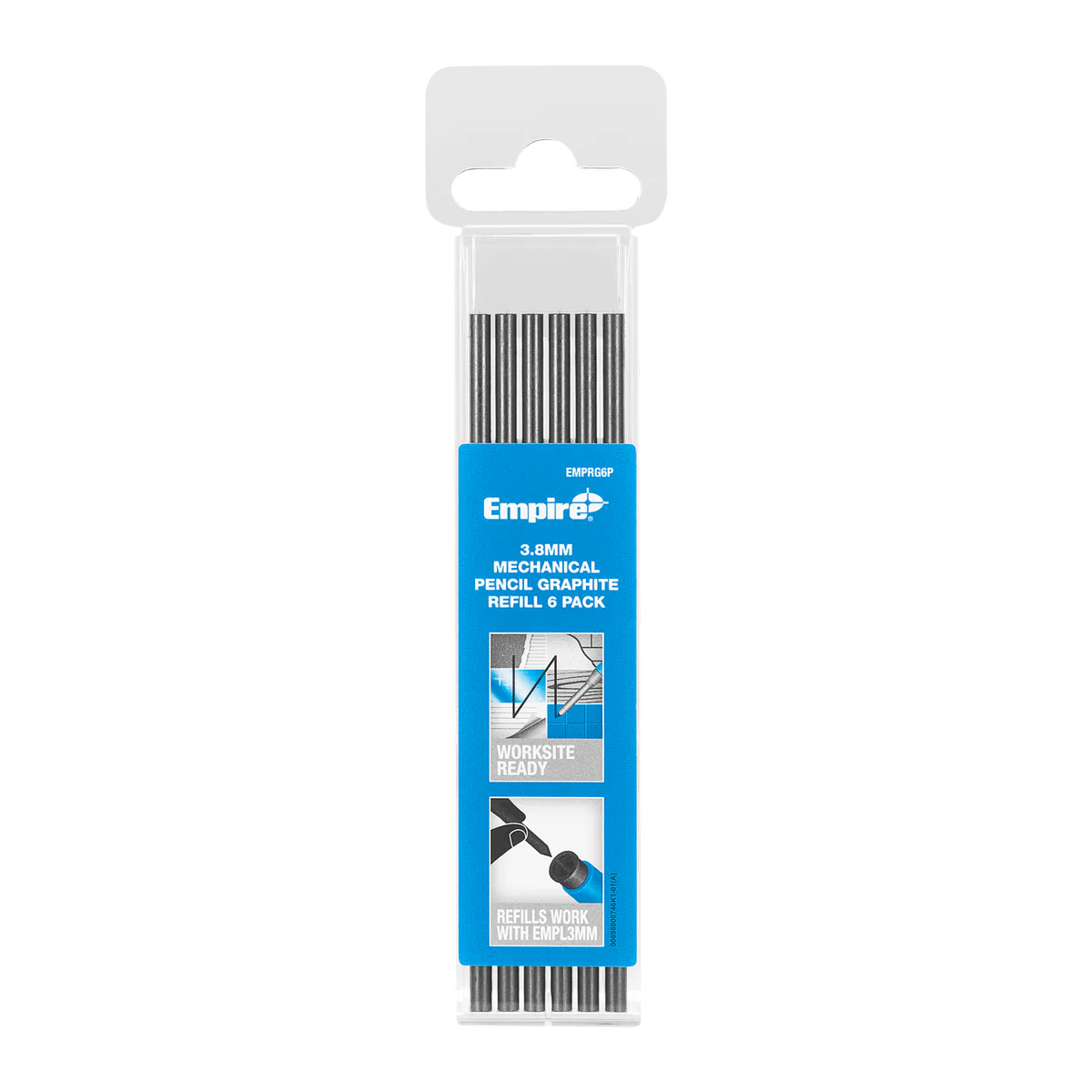 Empire 3 Mechanical Pencil Graphite Refill 6 Pack - 8mm - Durable Storage