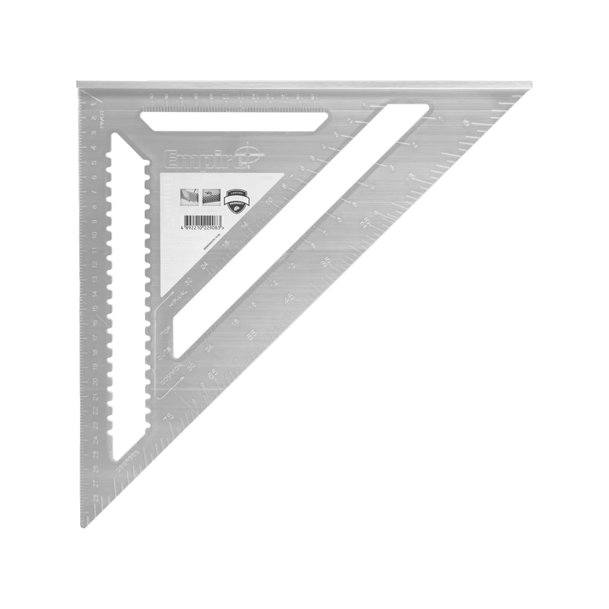 Empire 300mm Aluminium Rafter Square - Durable Tool for Accurate Marking