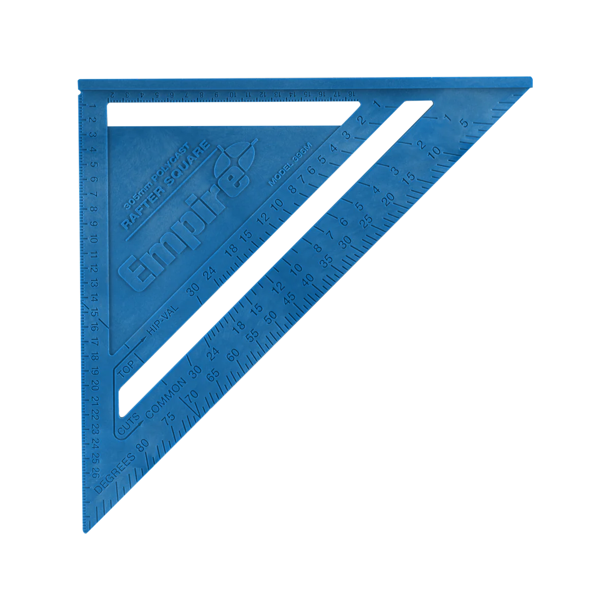 Empire 300mm Metric Polycast Rafter Square - Lightweight Durable Tool