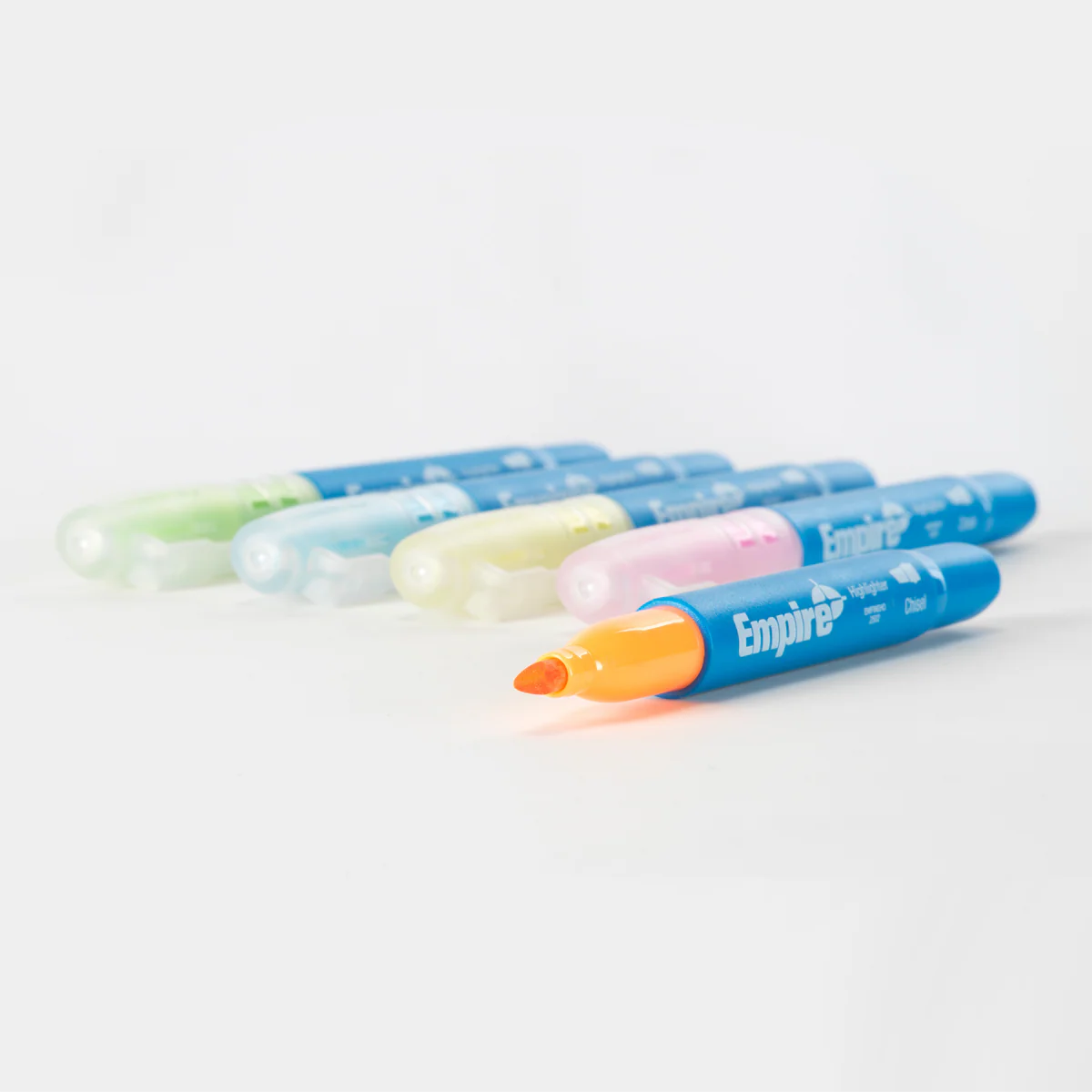 Empire 5 Piece Multi Coloured Highlighter Pack - 18.8mm x 186mm - Durable Ink - Image 4