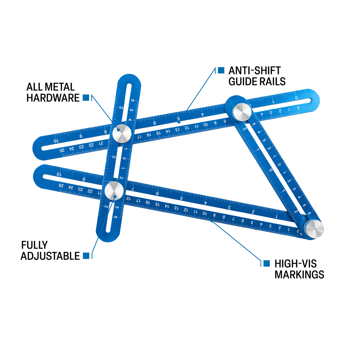 Empire True Blue Angle and Template Tool - 50mm x 16.3mm x 310mm - Blue - Durable - Image 2