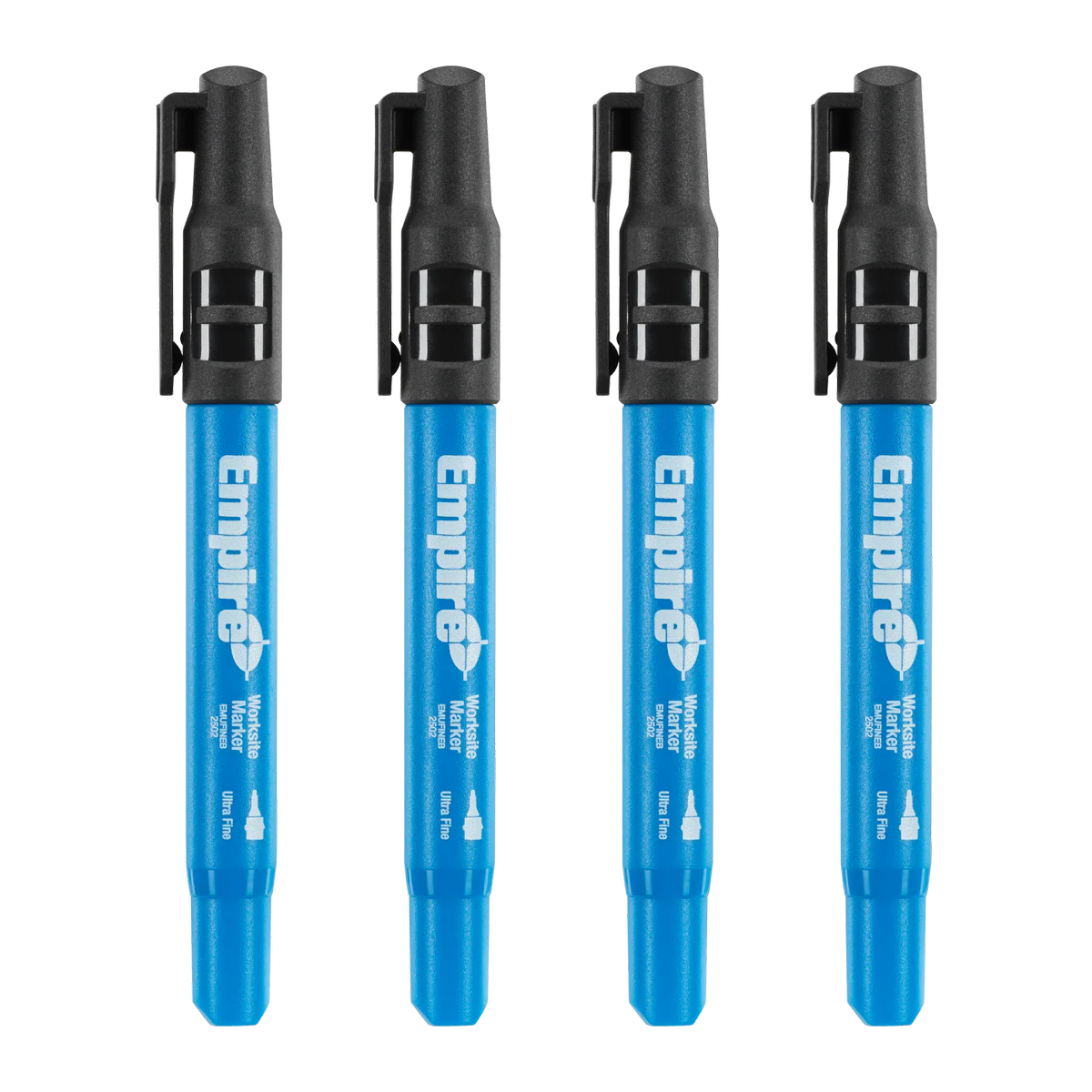 Empire Ultra Fine Black Marker 4 Pack - 0.5mm Tip - Smear-Resistant - Black - Image 2