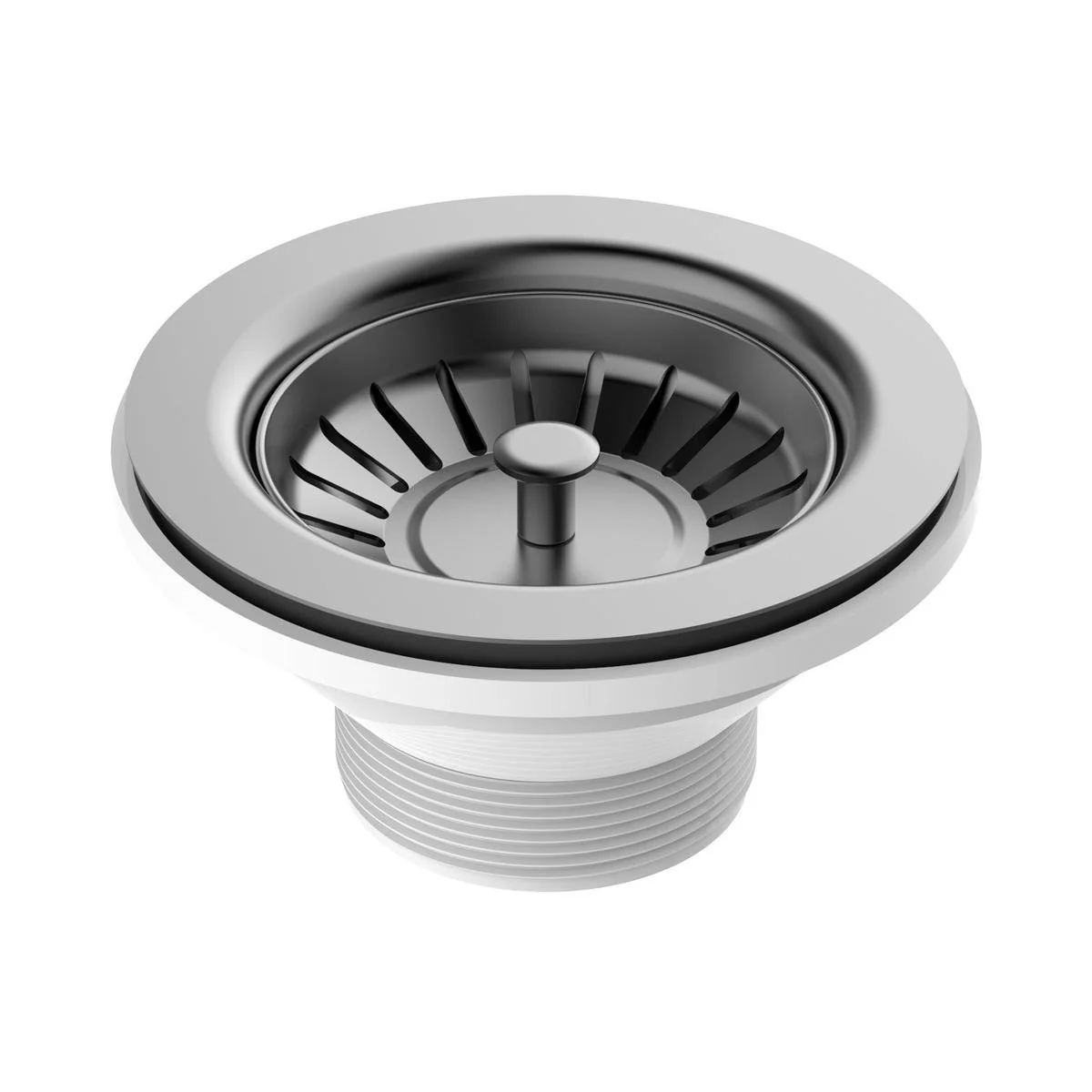 Enduraseal Sink Basket Waste - 50mm - Stainless Steel - Gunmetal Finish