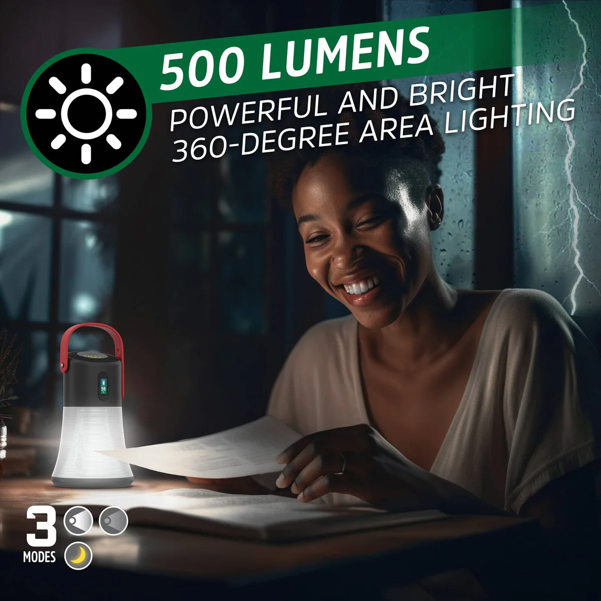 Energizer Battery Genius Small Lantern - 83mm x 137mm - Rechargeable LED - Image 4
