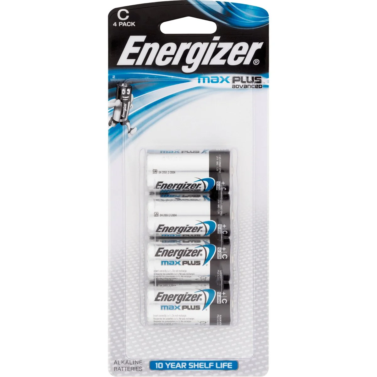 Energizer Max Plus C Batteries - C - Alkaline - Long Lasting Power - 4 Pack - Image 2