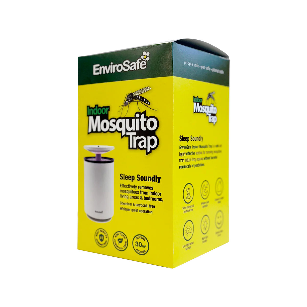 Envirosafe Indoor Mosquito Trap - 125mm x 215mm - Chemical Free - Quiet Operation - Image 2