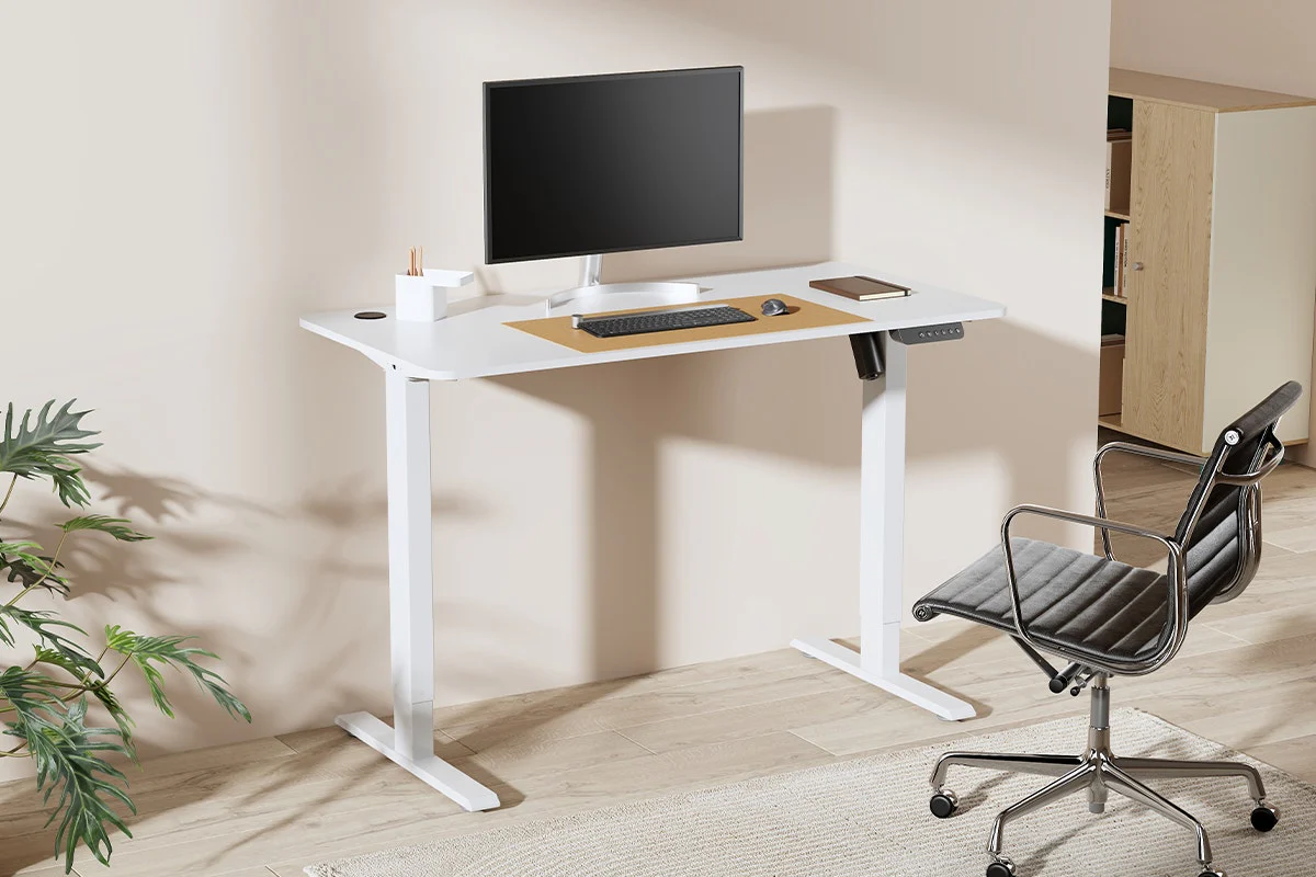 Ergolux Electric Standing Desk 120 x 60cm White White - Image 4