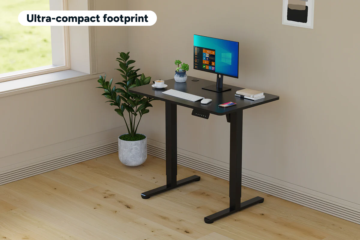 Ergolux Electric Standing Desk 90 x 60cm Black Black - Image 3