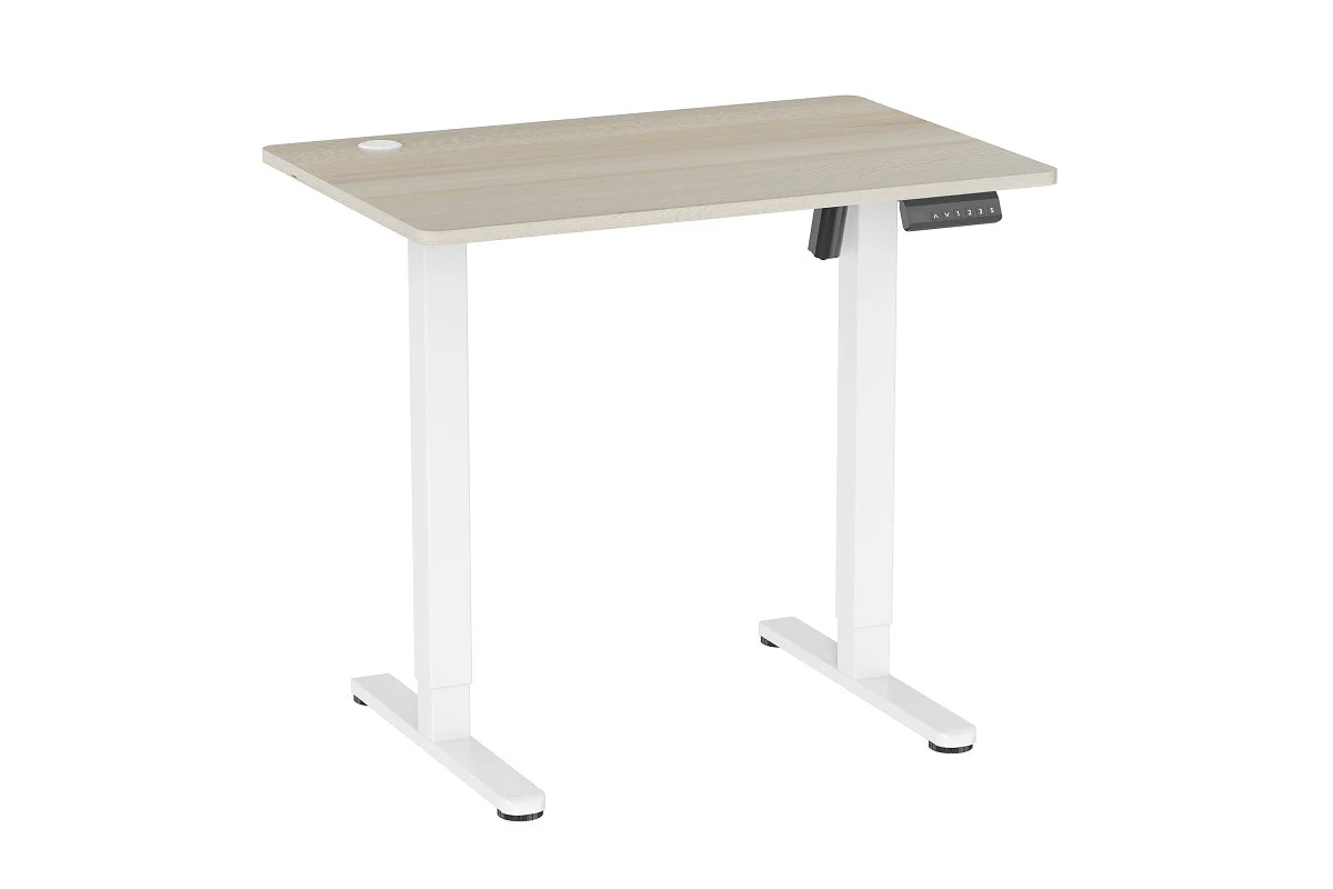Ergolux Electric Standing Desk 90 x 60cm Oak White - Image 2