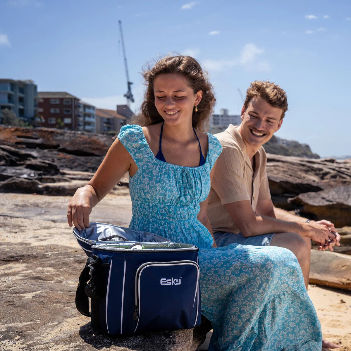 Esky 16 Can Soft Cooler Bag - 14L - Blue - Leak-Proof Insulation - Adjustable Strap - Image 3