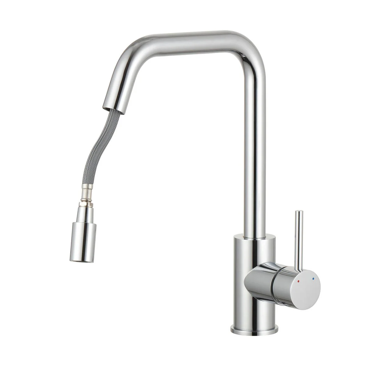 Estilo 35mm Chrome Side Lever Pull Down Sink Mixer - Ergonomic Handle - WELS 5 Star