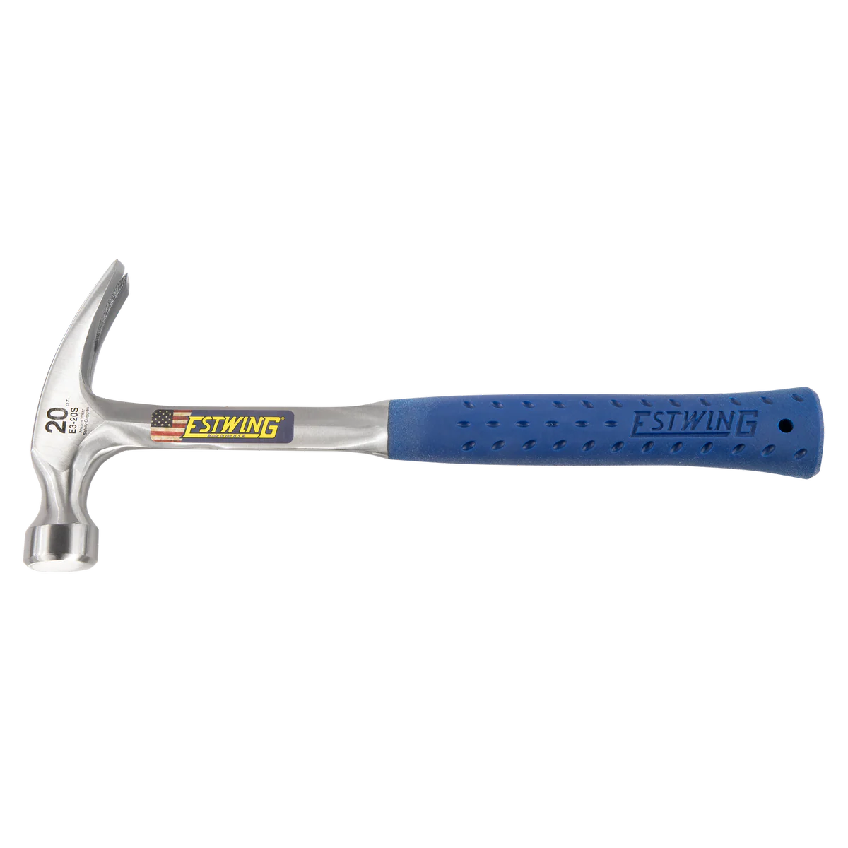 Estwing 20oz Framing Hammer Straight Rip - Solid Steel - Shock Reduction Grip - Made in USA