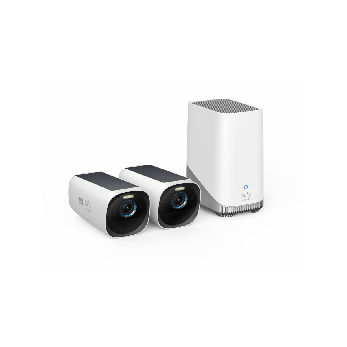 Eufy Eufycam 3 2-Camera Pack with Homebase - 4K Video - Solar Powered - White