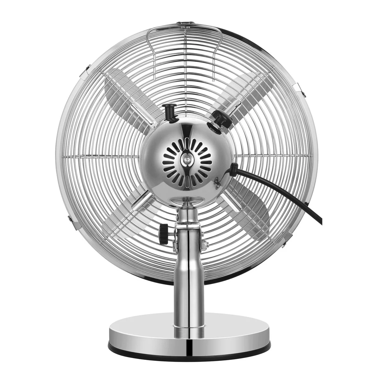 Euromatic Desk Fan - 30cm - Chrome - 3 Speed Settings - Image 4