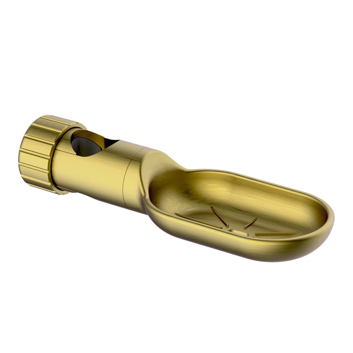 Evekare 32mm Brushed Brass Soap Holder - Adjustable - Easy Install