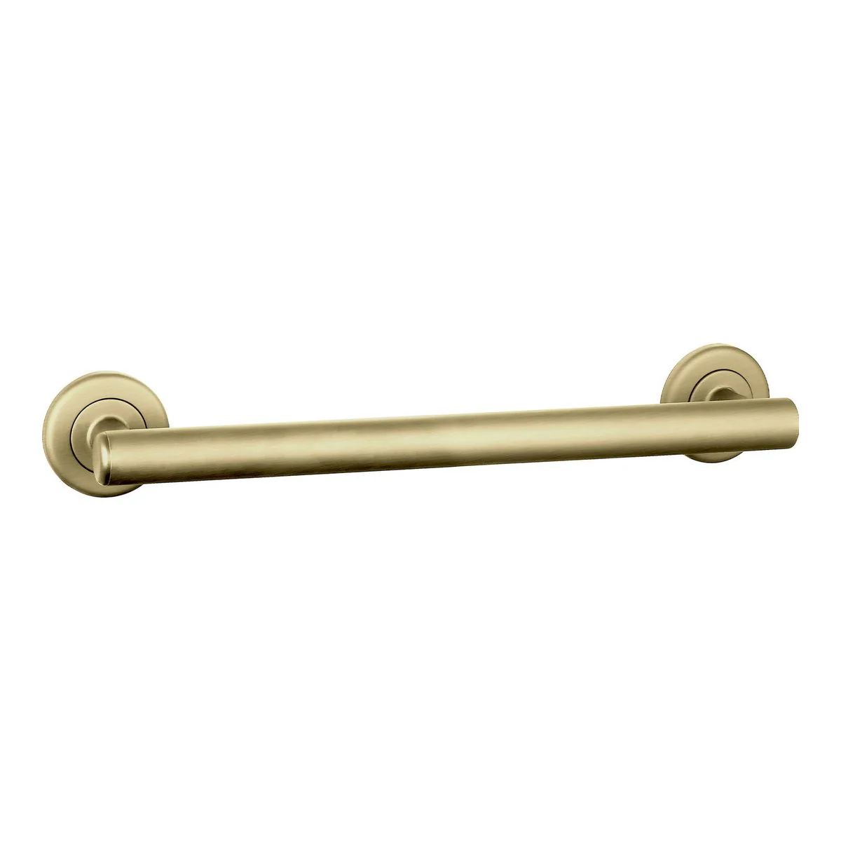 Evekare 450mm Brushed Brass Linear Grab Rail - 250kg Weight Rating - Concealed Flange