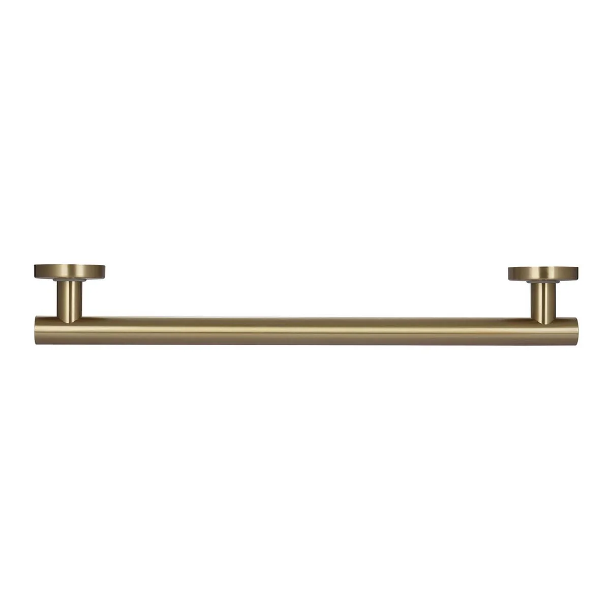 Evekare 600mm Towel Rail with Grab Rail - Brushed Brass - Durable Support - Image 4