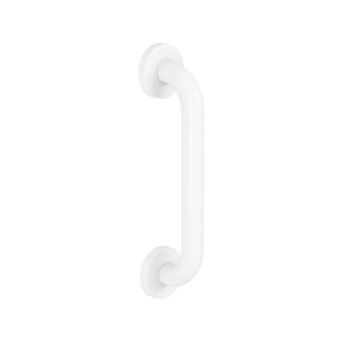 Evekare 300mm White Concealed Flange Grab Rail - 250kg Capacity - 304 Stainless Steel - Image 3