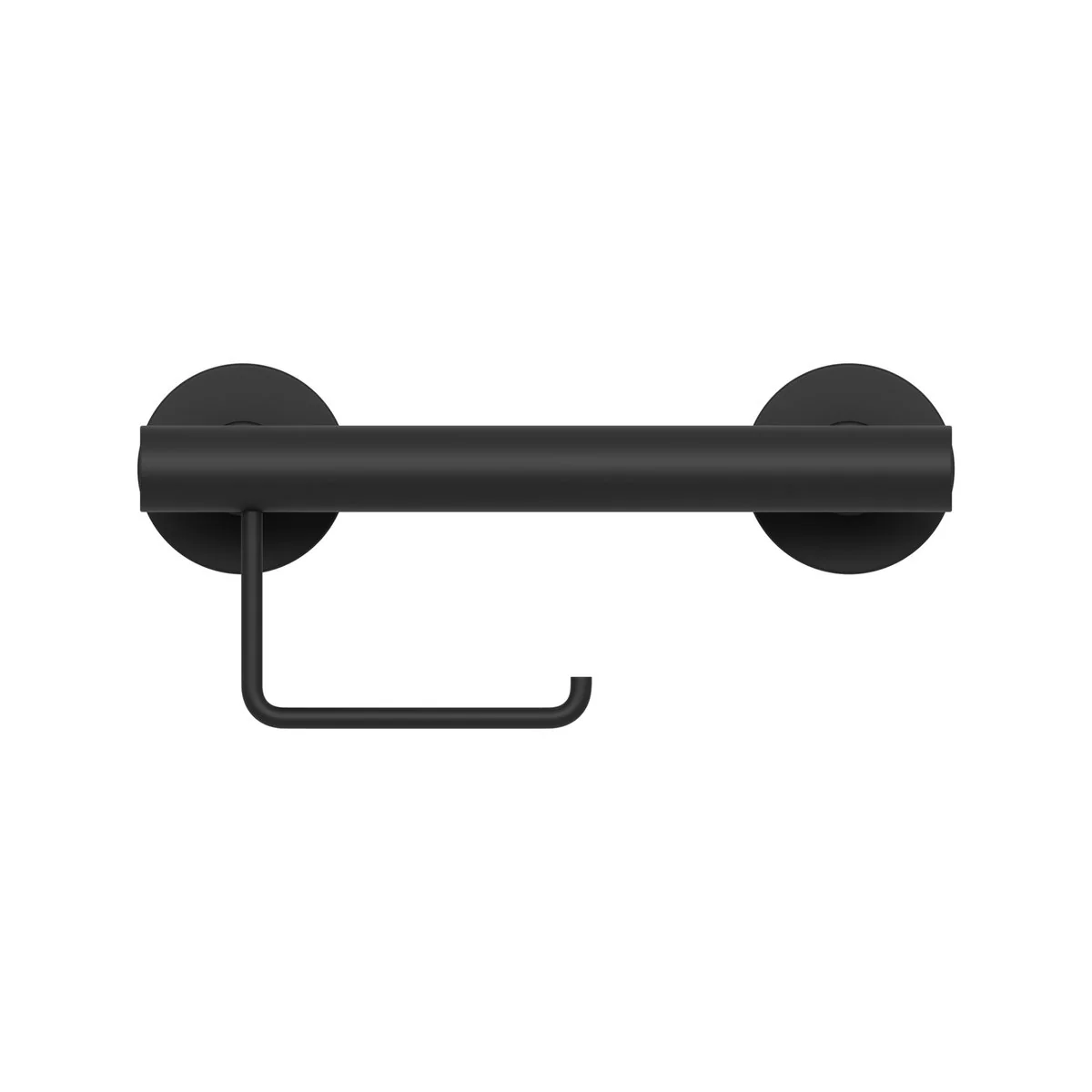 Evekare Black Toilet Roll Holder Grab Rail - 300mm - 250kg Capacity - Image 4