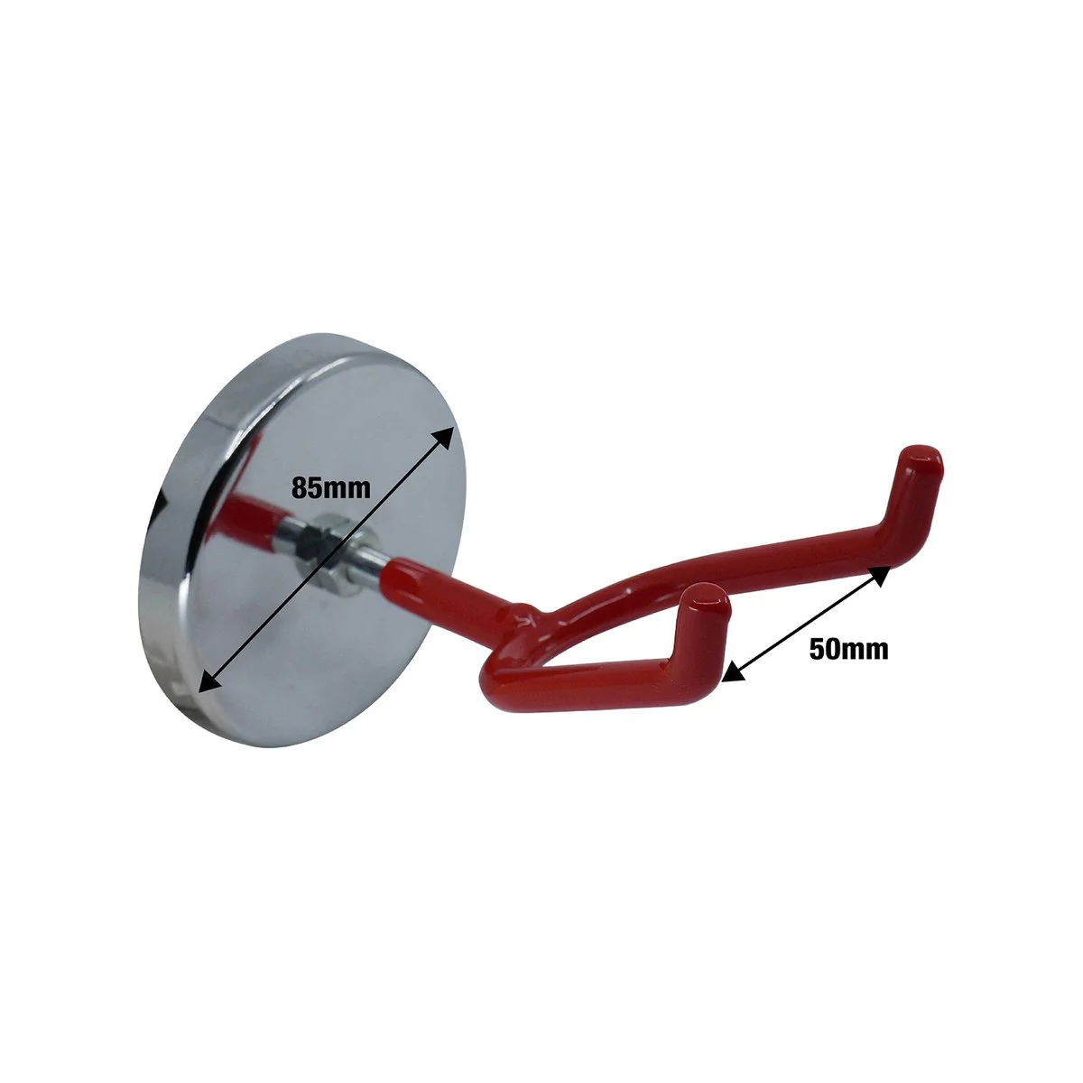 Everhang 135mm Red Magnetic Utility Hook - Tool Storage Solution - 1 Pack - Image 4