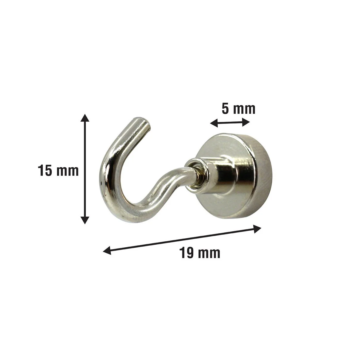Everhang 35mm Silver Magnetic Hook 10 Pack - Versatile Hanging Solution - Image 2