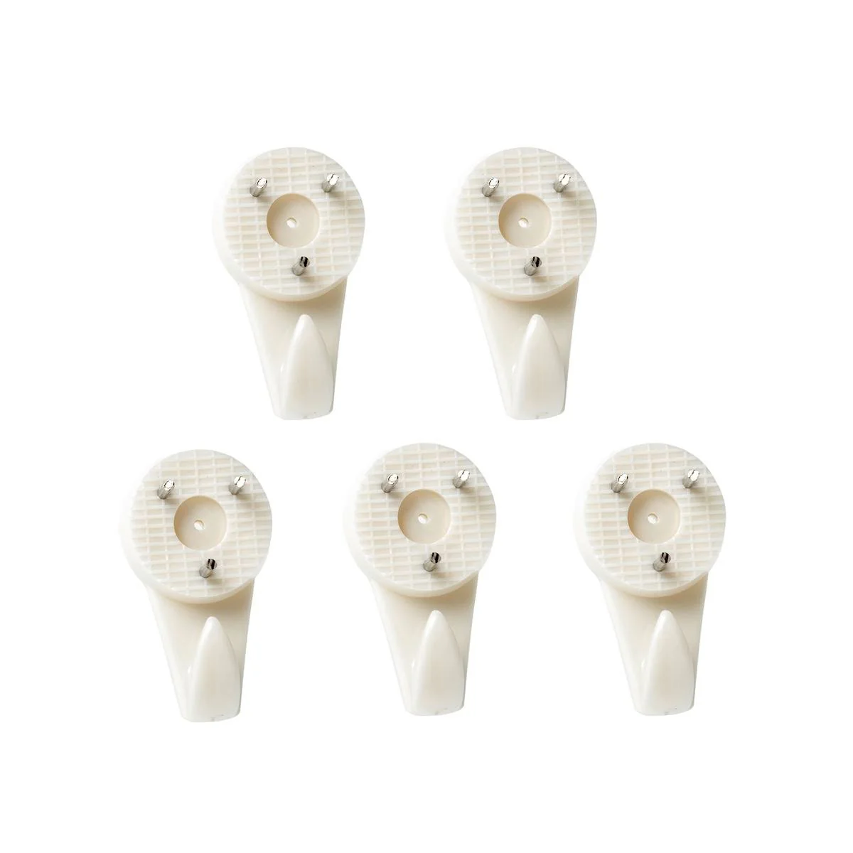 Everhang 4kg Plastic Picture Hanging Hook 5 Pack Easy Install