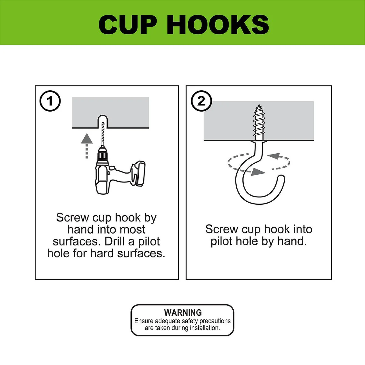 Everhang Cup Hook - 14mm - Steel - Light Duty - 10 Pack - Image 5