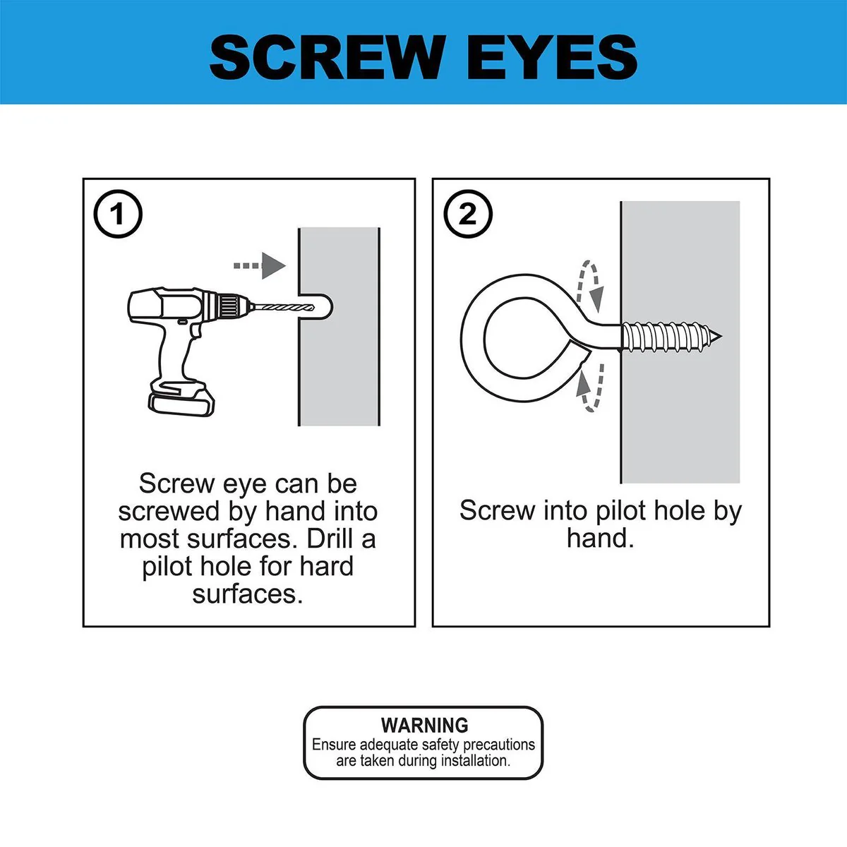 Everhang Screw Eye Hooks - 14mm - Zinc Plated - 20 Pack - Image 5