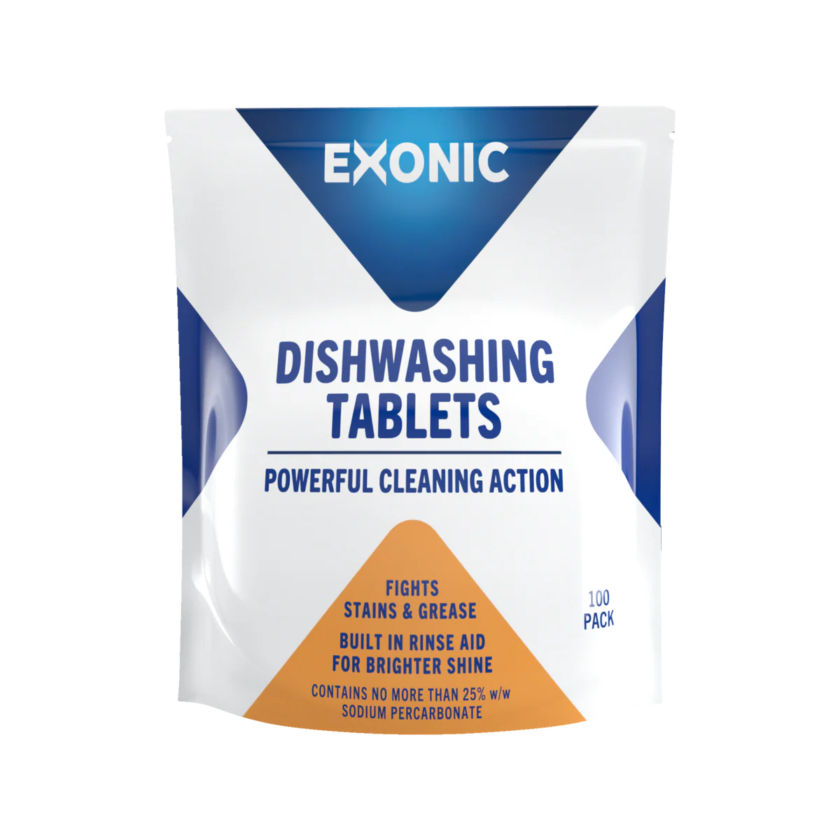Exonic Dishwashing Tablets 100 Pack - 1.2kg - Streak-Free Cleaning